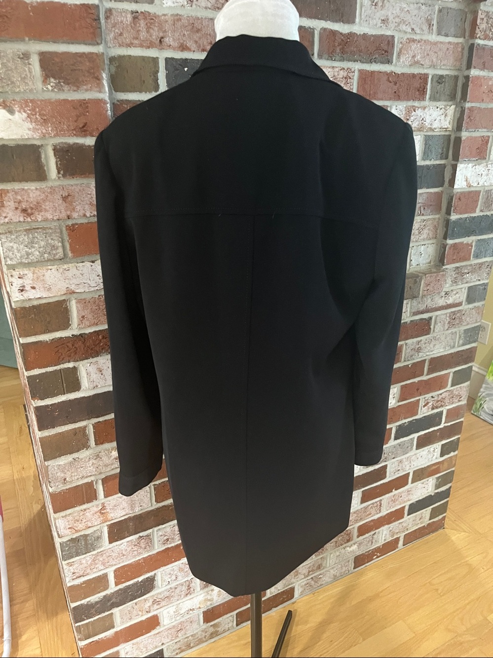 HALSTON Heritage Black Long Button-Front Blazer Jacket 12 NWOT - Picture 7 of 11